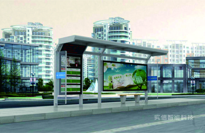 廊坊市产品选型参考：现代款式候车亭公交候车亭、城市候车亭产品外观图